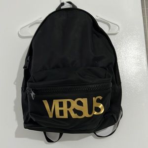 VERSUS VERSACE BLACK BACKPACK